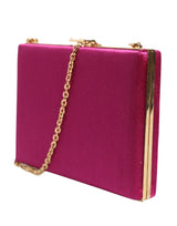 Clutch Dolce & Gabbana – Minimalismo "Satin Box" em Magenta