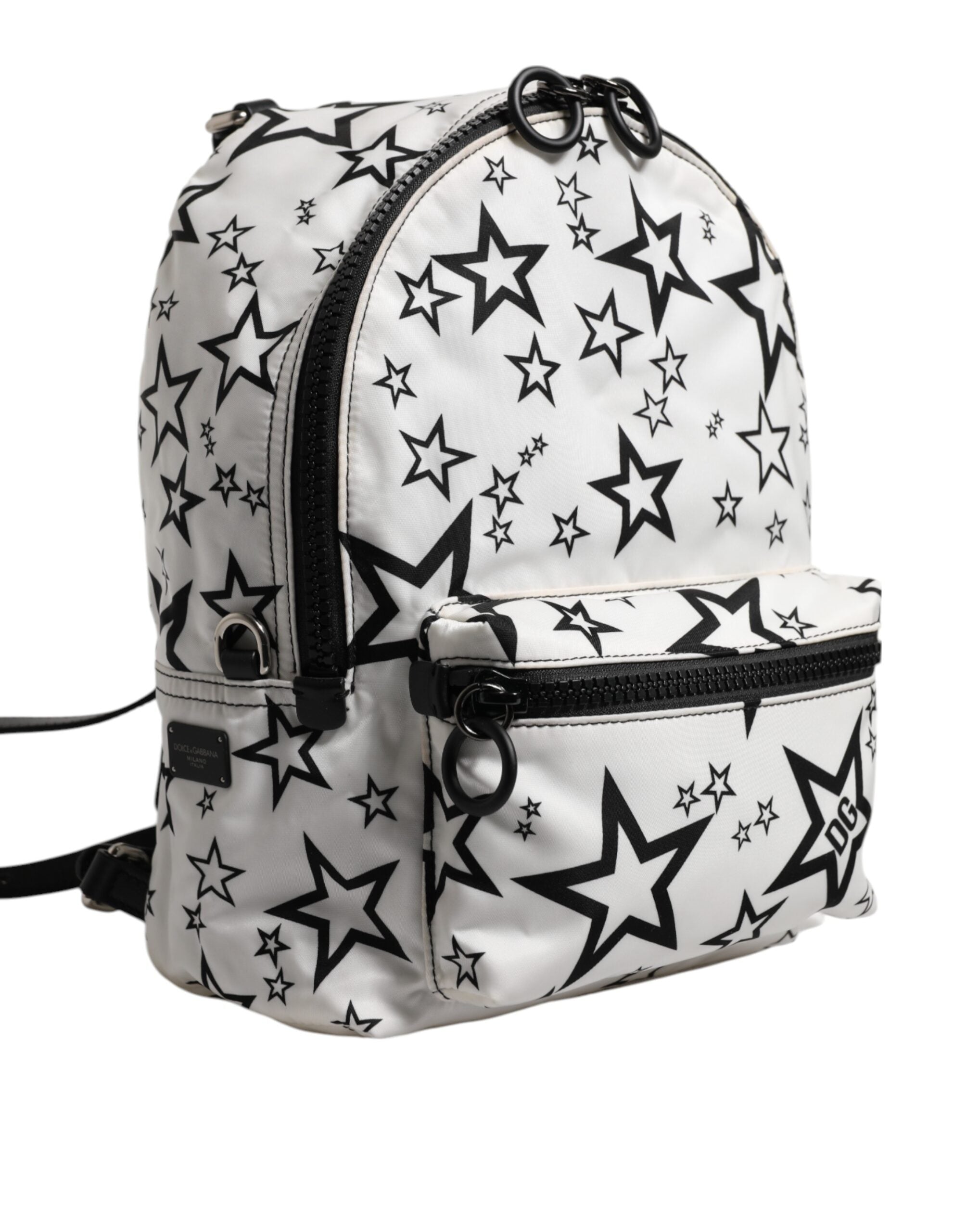 Mochila Dolce & Gabbana – Estampa "Star Mania" em Preto e Branco