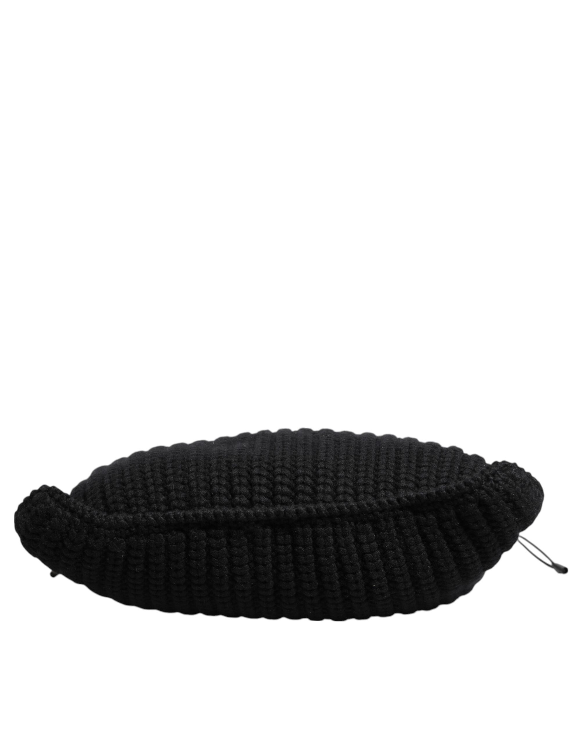 Mala de Ombro Dolce & Gabbana – Hobo em Malha de Tricô Preta