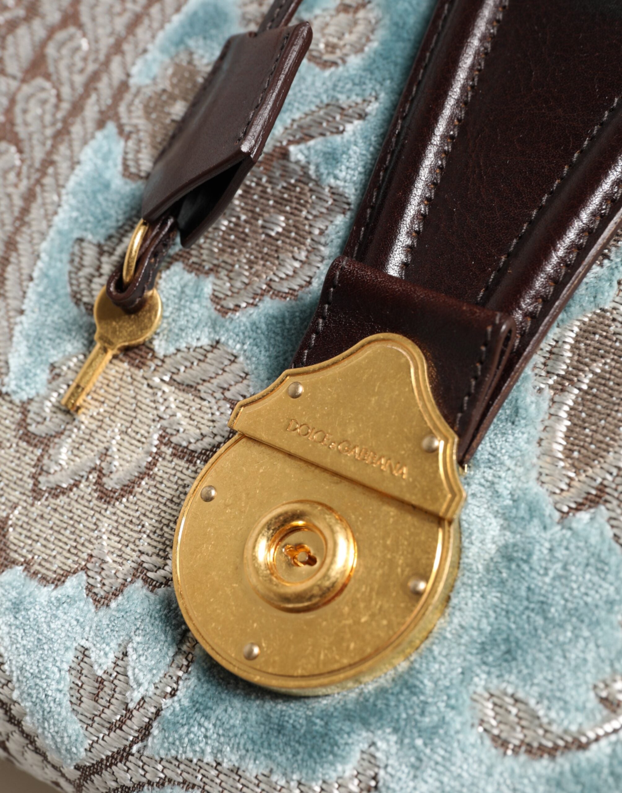 Mala de Mão Dolce & Gabbana – "Sicily" em Brocado e Pele