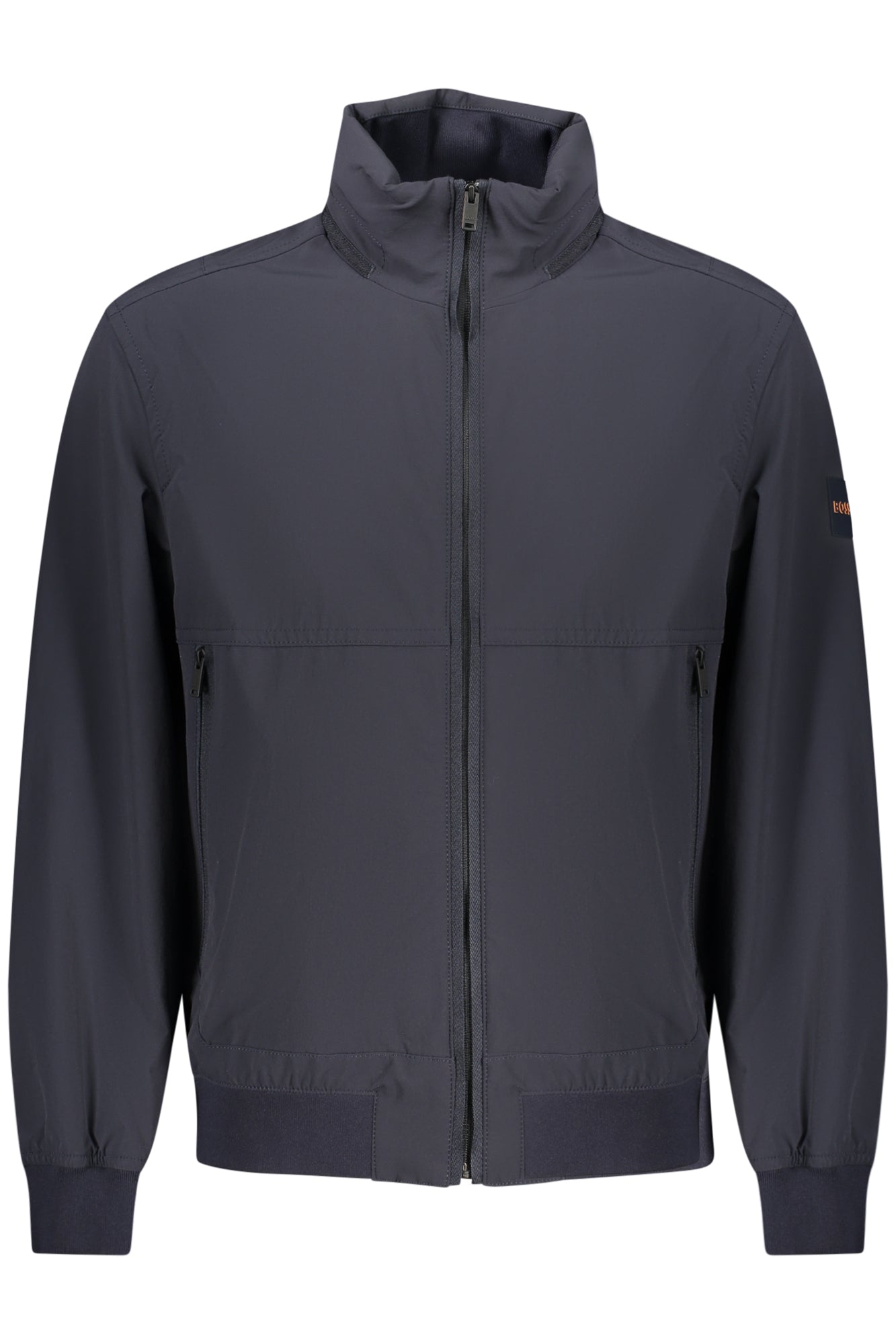 Casaco BOSS (Azul Escuro) – Casaco Leve com Fecho Zip e Gola Subida