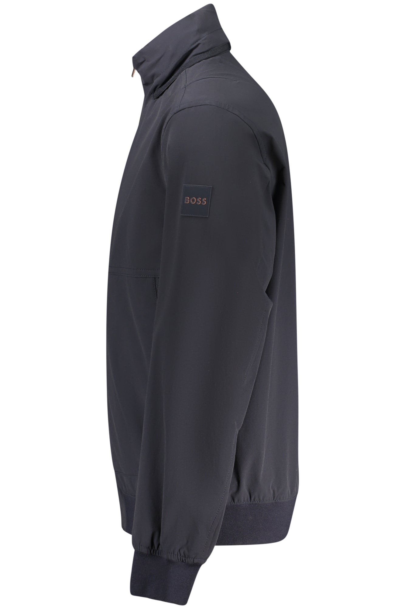 Casaco BOSS (Azul Escuro) – Casaco Leve com Fecho Zip e Gola Subida