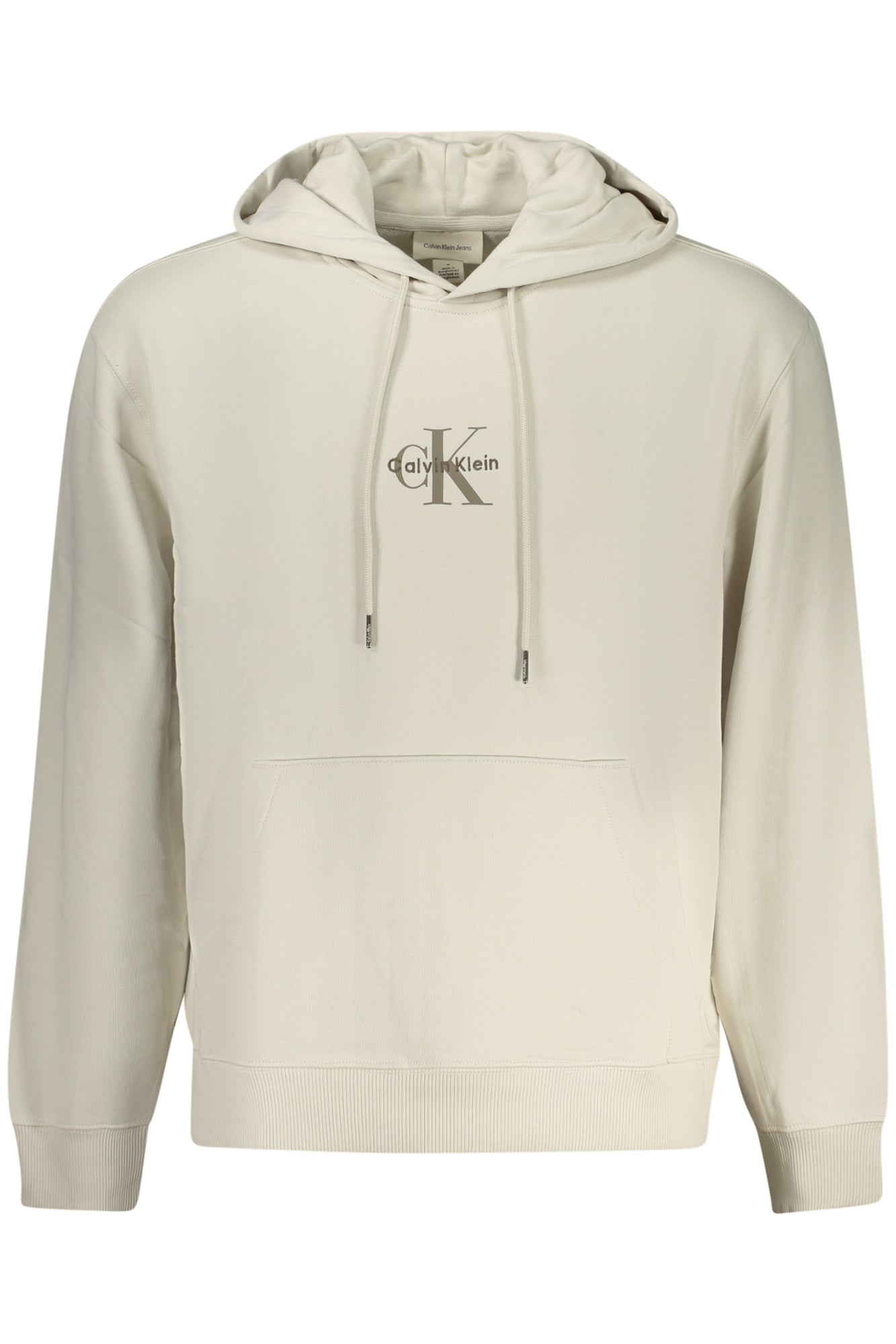 Hoodie Calvin Klein (Bege/Marfim) – Hoodie com Logótipo CK Frontal