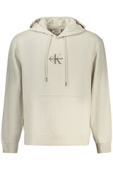 Hoodie Calvin Klein (Bege/Marfim) – Hoodie com Logótipo CK Frontal