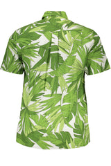 Polo GANT (Verde) – Polo de Manga Curta com Estampado Tropical