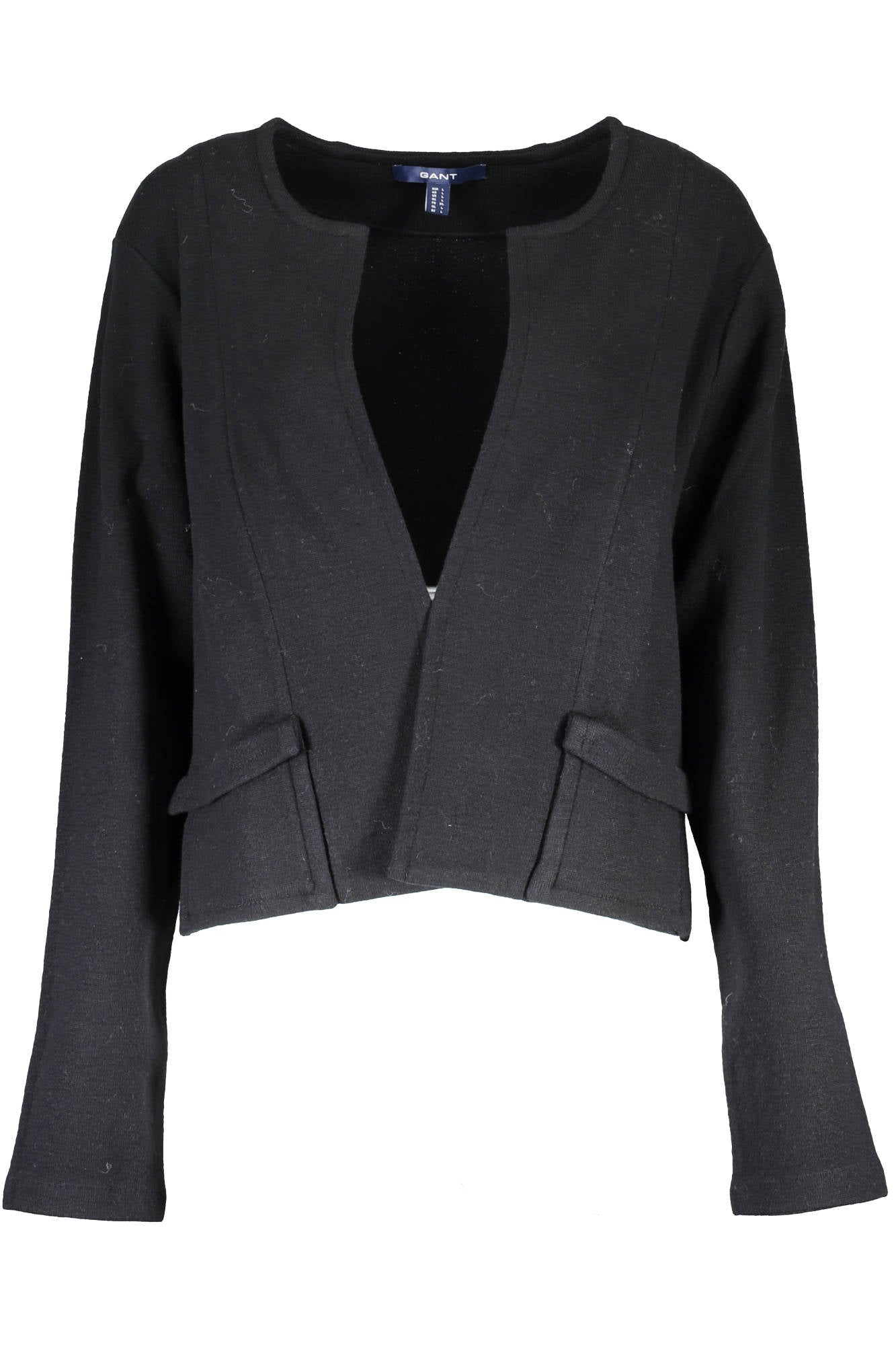Casaco/Cardigan GANT Preto – Elegância Minimalista Feminina