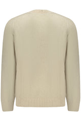 Camisola BOSS (Bege) – Camisola de Malha com Textura Canelada