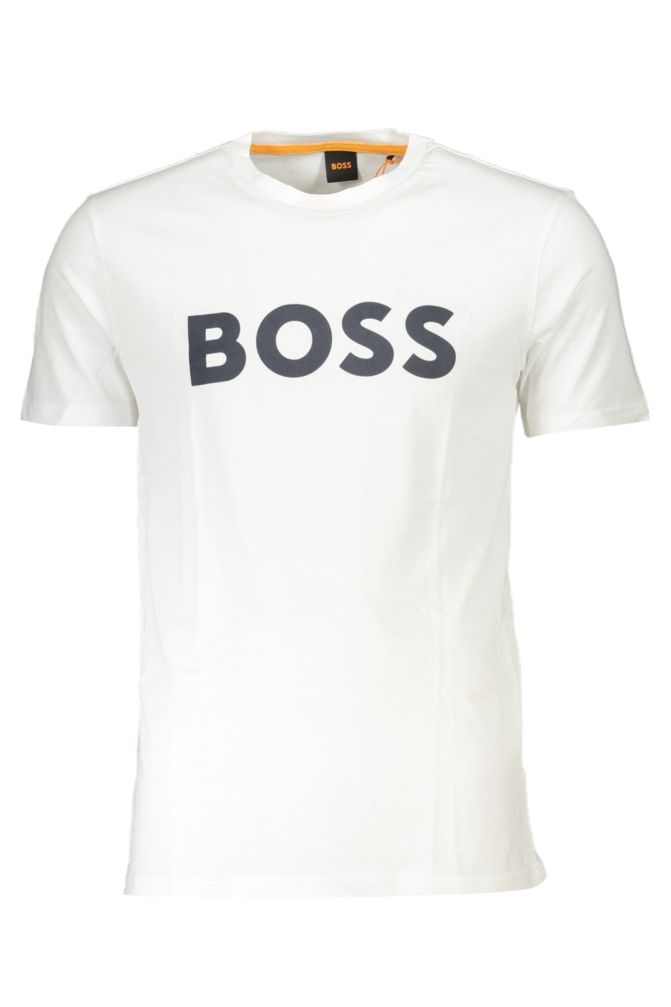 T-Shirt BOSS (Branco) – T-Shirt de Manga Curta com Logótipo Frontal