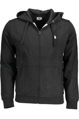 Hoodie U.S. POLO ASSN. Preta – Sweatshirt Masculina com Fecho e Capuz