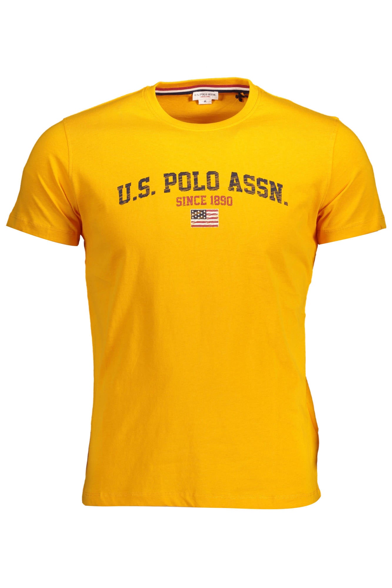 T-Shirt U.S. POLO ASSN. Amarela – T-Shirt Masculina com Logótipo Frontal
