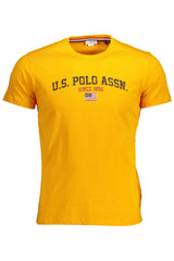 T-Shirt U.S. POLO ASSN. Amarela – T-Shirt Masculina com Logótipo Frontal