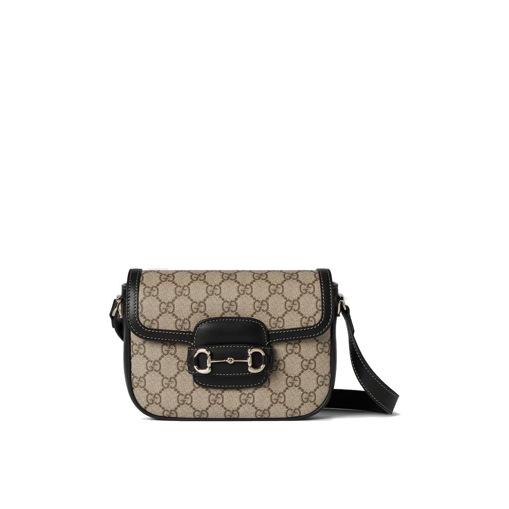 Mala de Ombro Gucci – Horsebit 1955 em Canvas GG Supreme