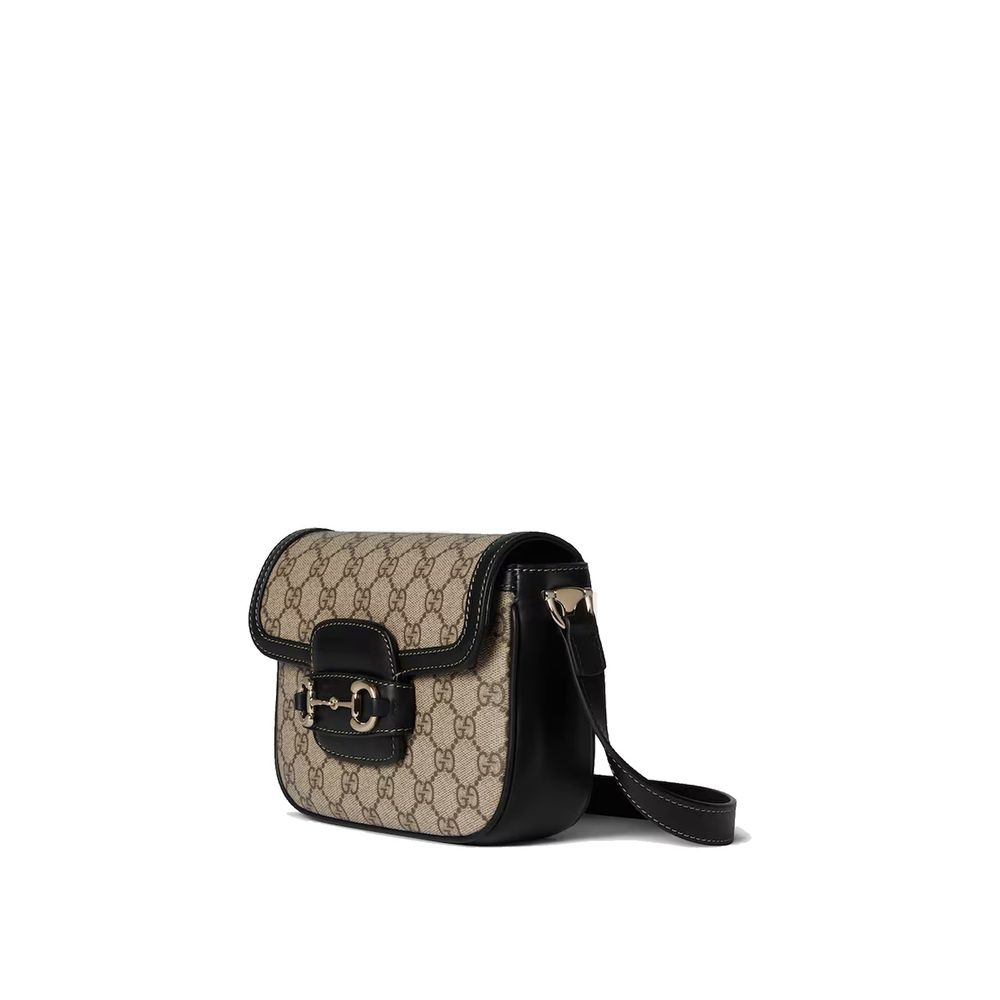 Mala de Ombro Gucci – Horsebit 1955 em Canvas GG Supreme