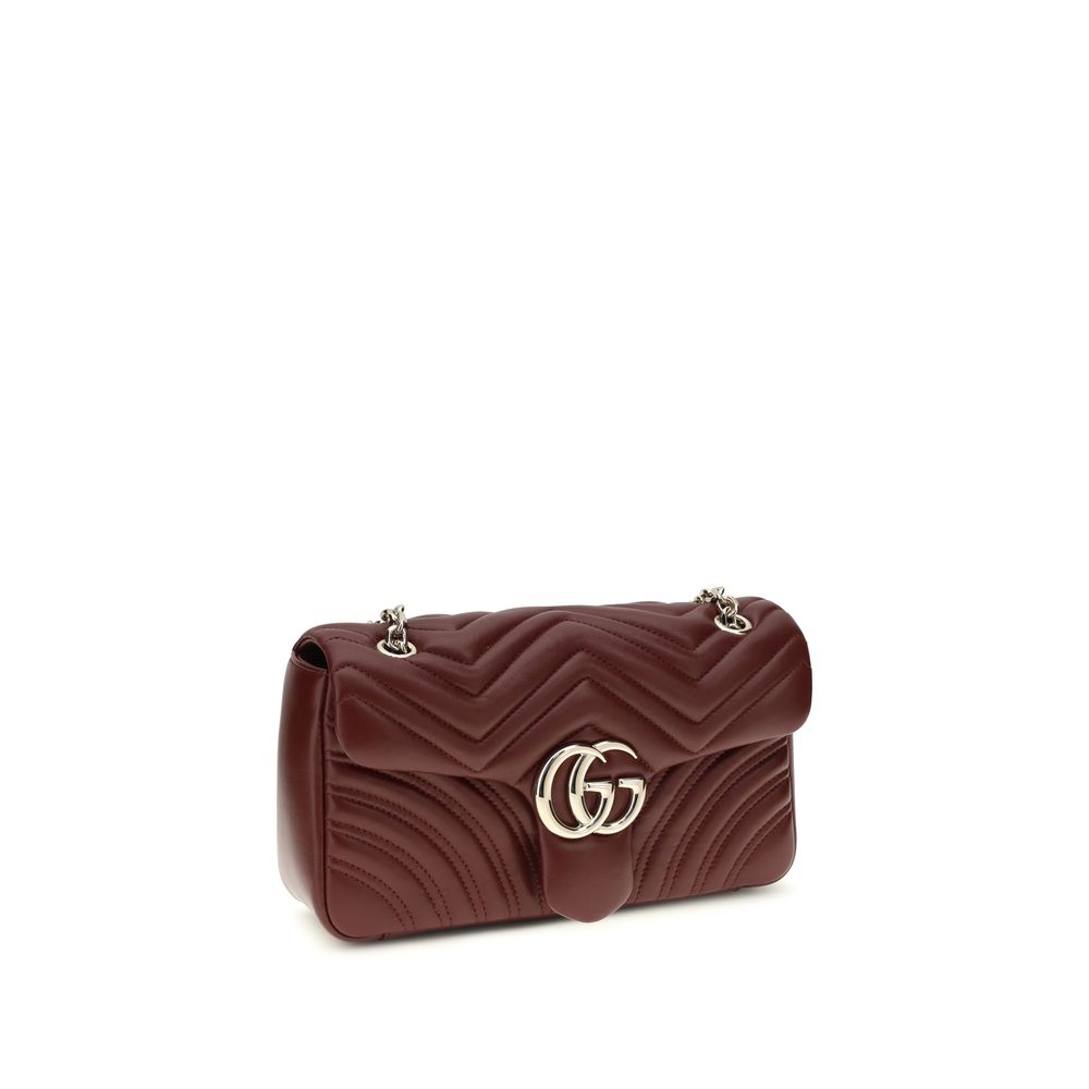 Mala de Ombro Gucci – Marmont Matelassé em Burgundy