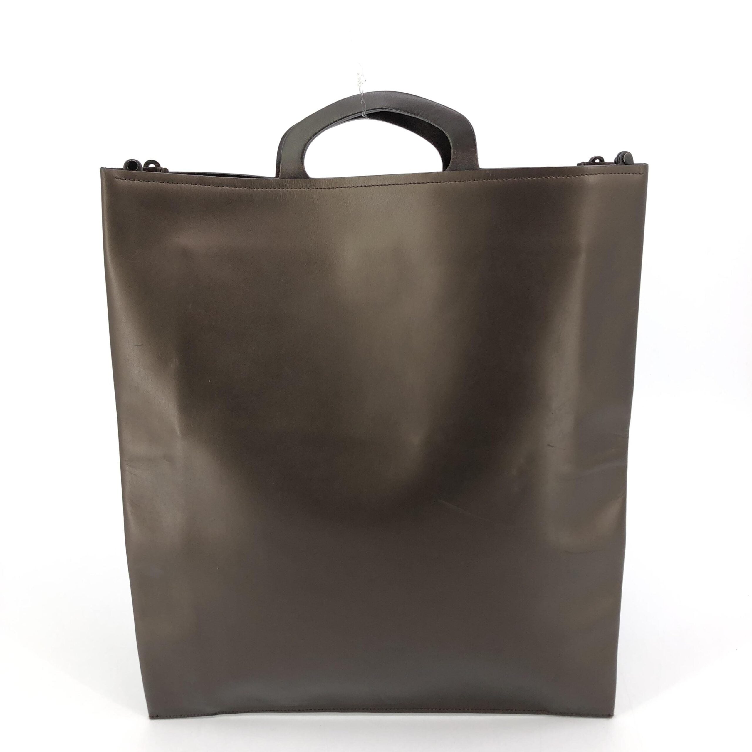 Mala Tote Gucci – Vertical em Pele Castanha
