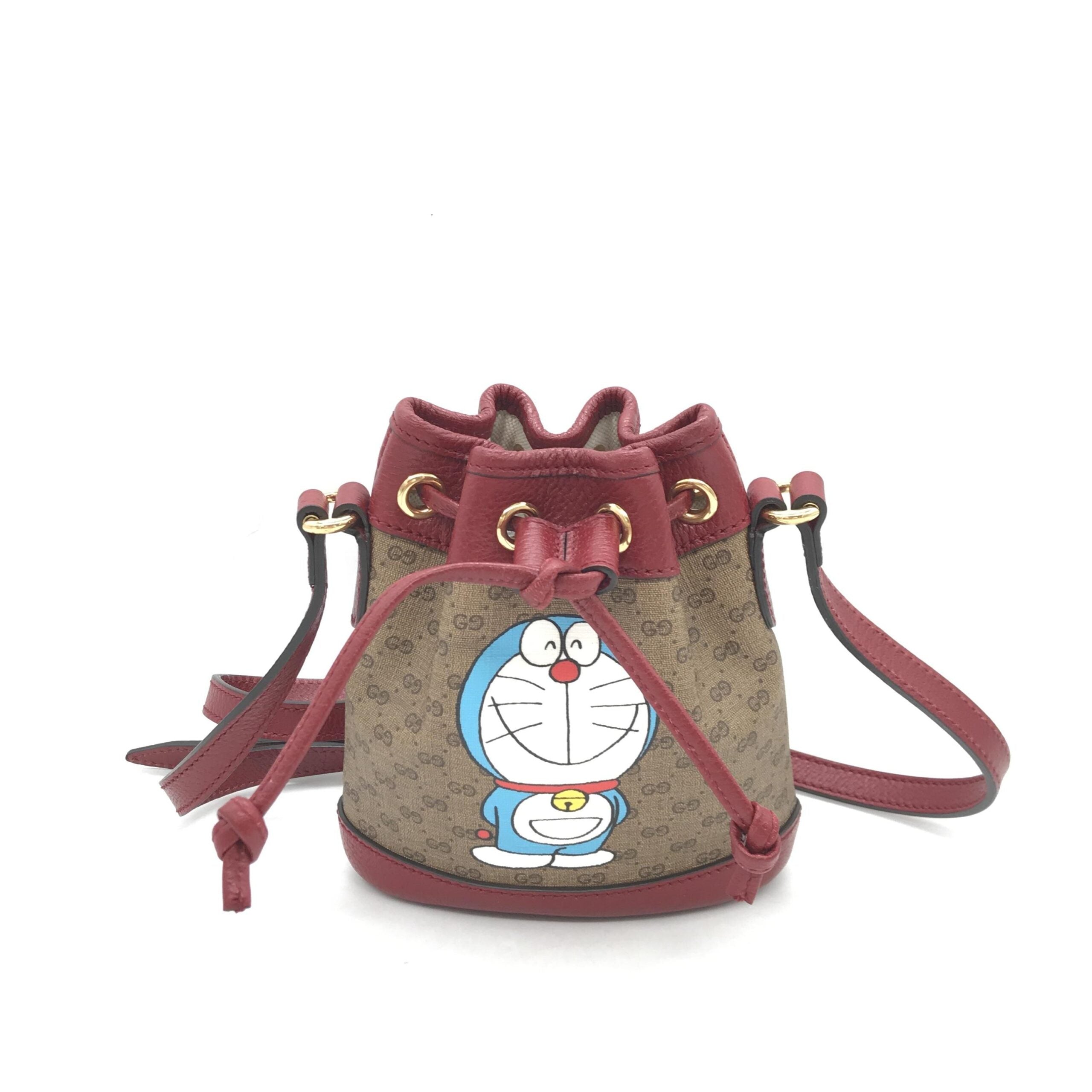 Mala de Balde Gucci – Ophidia Small Bucket Bag com Pele Vermelha