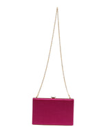 Clutch Dolce & Gabbana – Minimalismo "Satin Box" em Magenta
