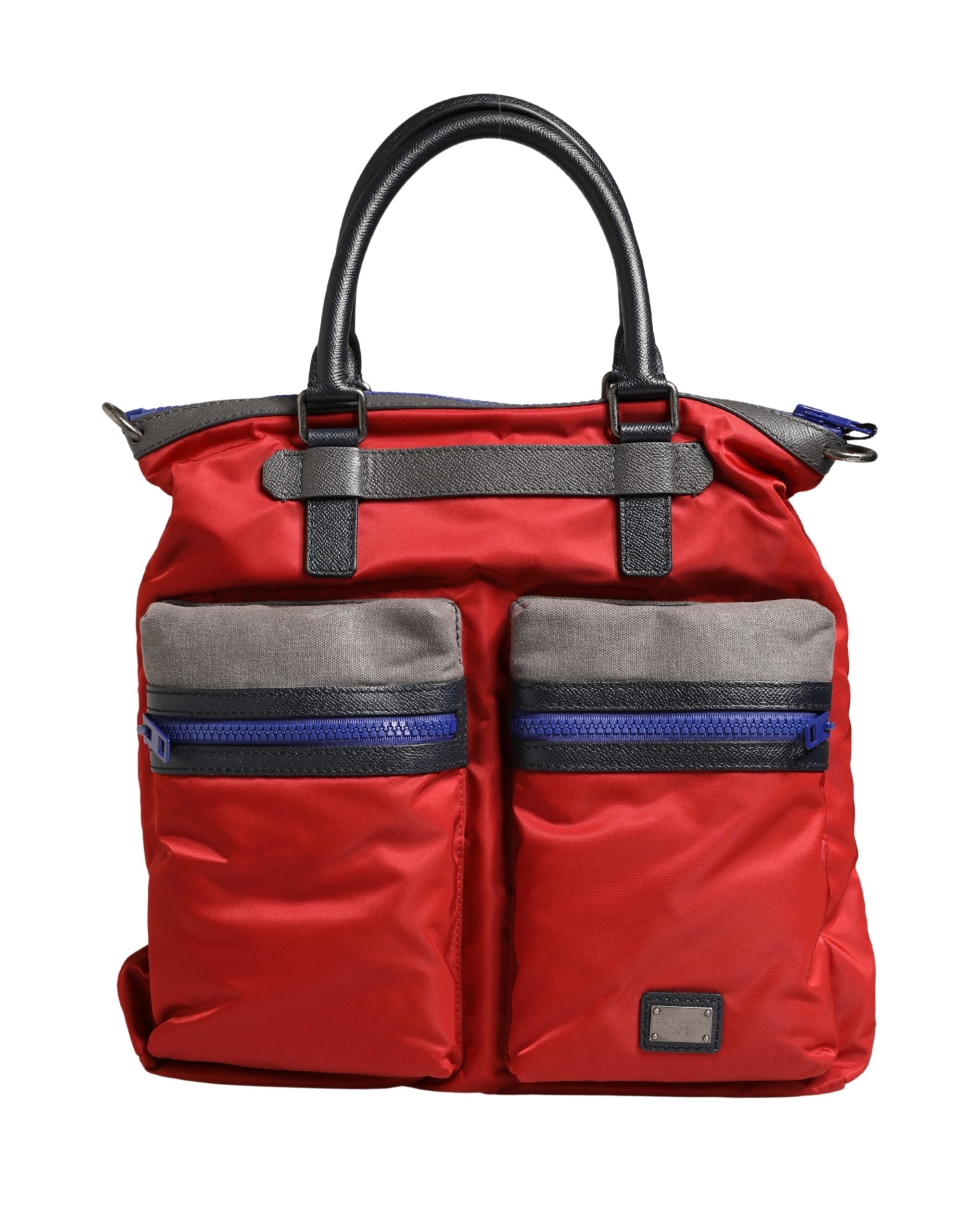 Mala Tote Dolce & Gabbana – Design Utilitário em Nylon Vermelho