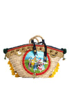 Mala de Palha Dolce & Gabbana – "Sicily Folklore" com Bordados e Pompons