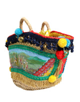 Mala de Palha Dolce & Gabbana – "Sicily Folklore" com Pintura Campestre