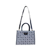 Blue Polyester Handbag