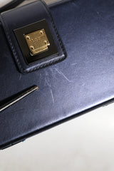 Mala de Ombro Dolce & Gabbana – Box Bag "Devotion" em Pele Preta