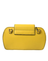 Mala Clutch Dolce & Gabbana – Elegância Escultural em Amarelo Girassol