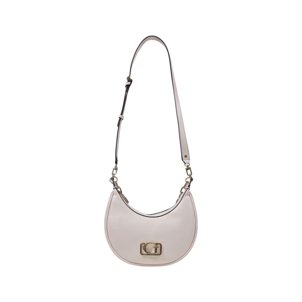 Mala de Ombro Guess – Luna Small Saddle Bag em Creme