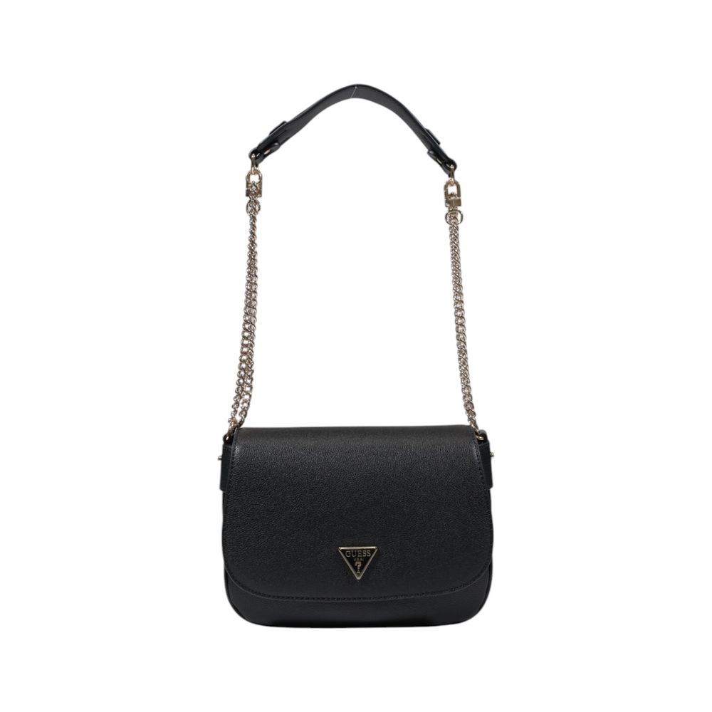 Mala de Ombro Guess – Noelle Flap Bag em Preto