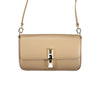 Beige Leather Women Bag