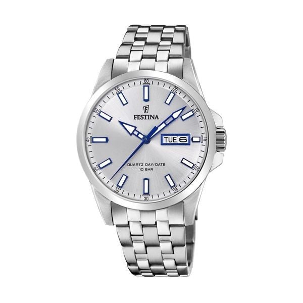 FESTINA Classics F20357_1 – Unisex-Uhr aus Edelstahl