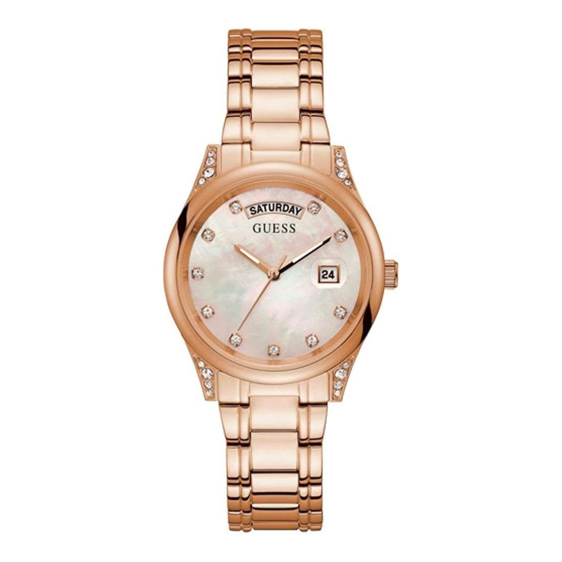 GUESS AURA - Relógio Feminino Elegante em Ouro Rosa
