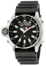 CITIZEN AQUALAND - Relógio Masculino Multifuncional em Aço Inoxidável