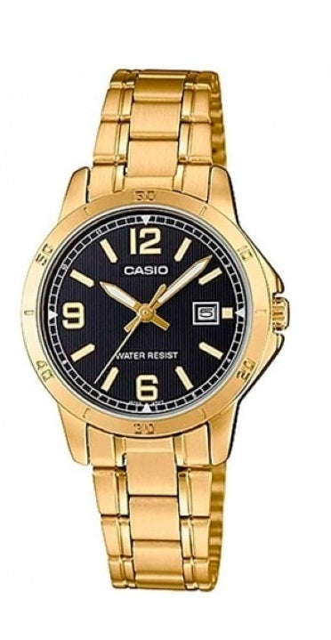 CASIO COLLECTION & VINTAGE - LADY DATE, GOLD - BLACK