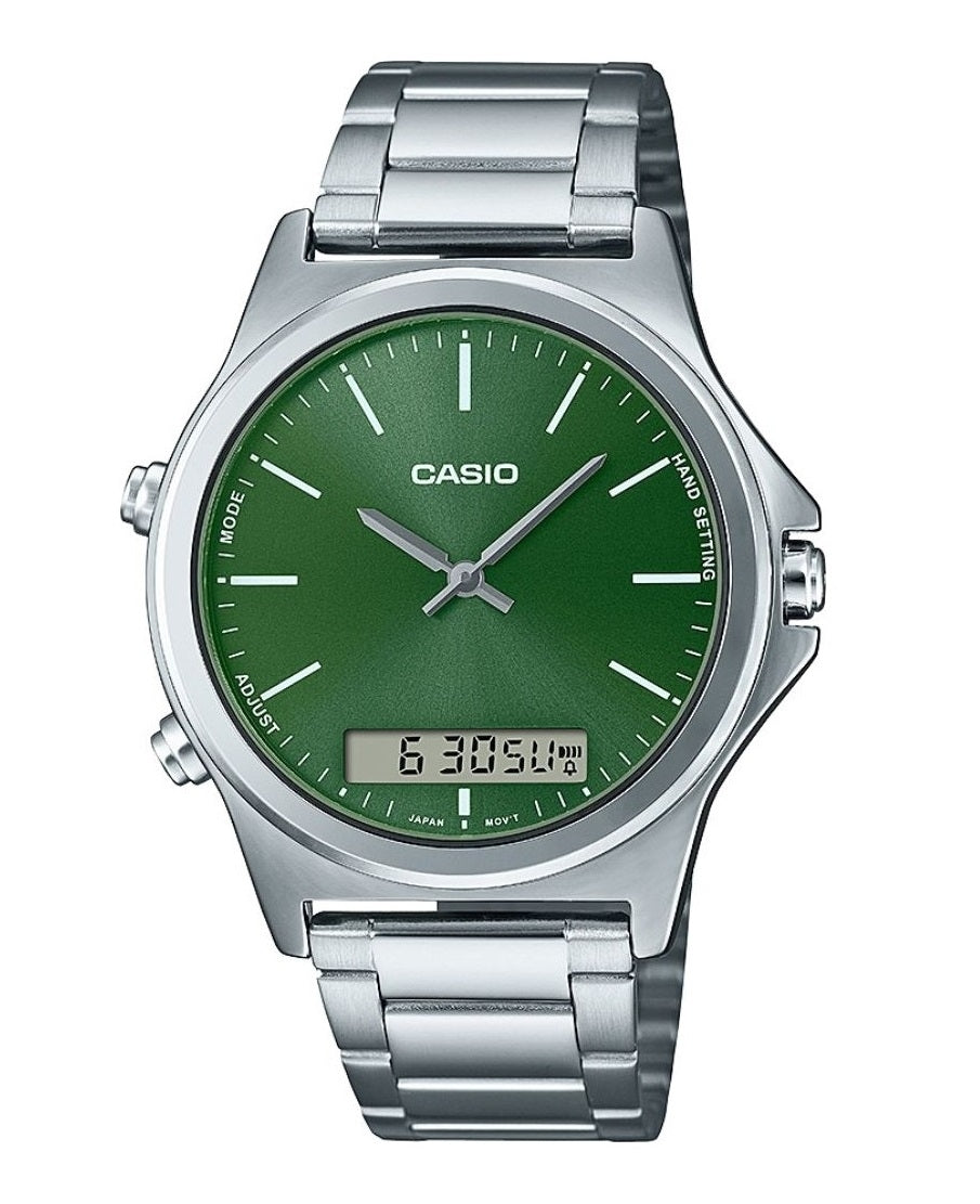 CASIO COLLECTION & VINTAGE CASIO ANA-DIGIT - FOREST GREEN