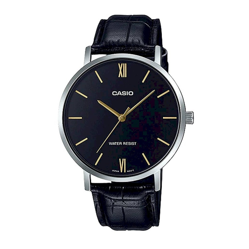 CASIO Collection Minimal Leather Black - La montre idéale pour vous