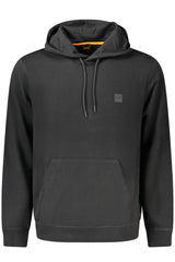 Hoodie BOSS (Preto) – Sweatshirt com Capuz e Branding Discreto