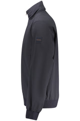 Casaco BOSS (Azul Escuro) – Casaco Leve com Fecho Zip e Gola Subida