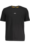 👕 T-Shirt BOSS (Preto) – T-Shirt Essencial com Branding Discreto