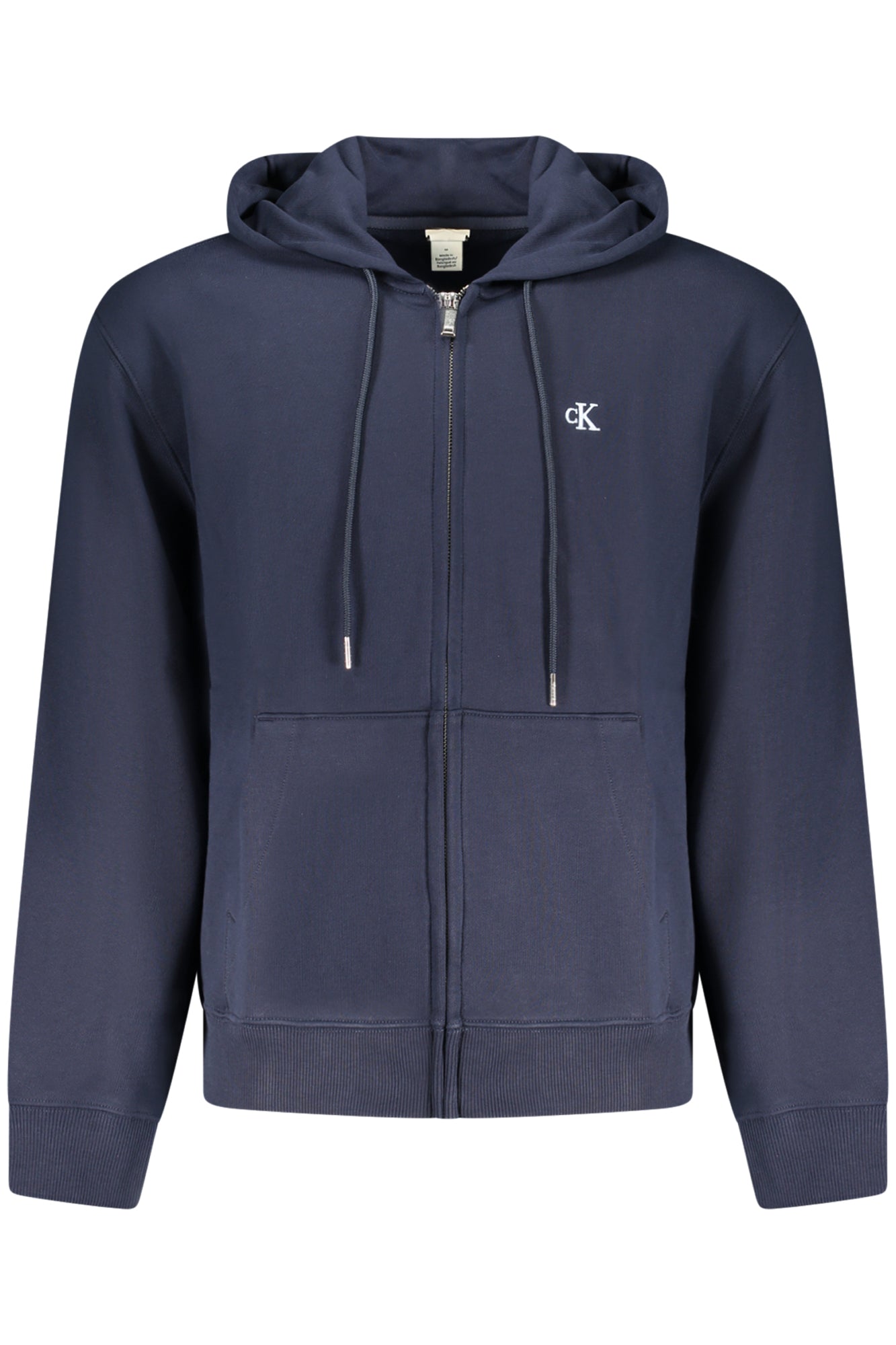 Hoodie Calvin Klein (Azul Marinho) – Sweatshirt com Capuz e Fecho Zip