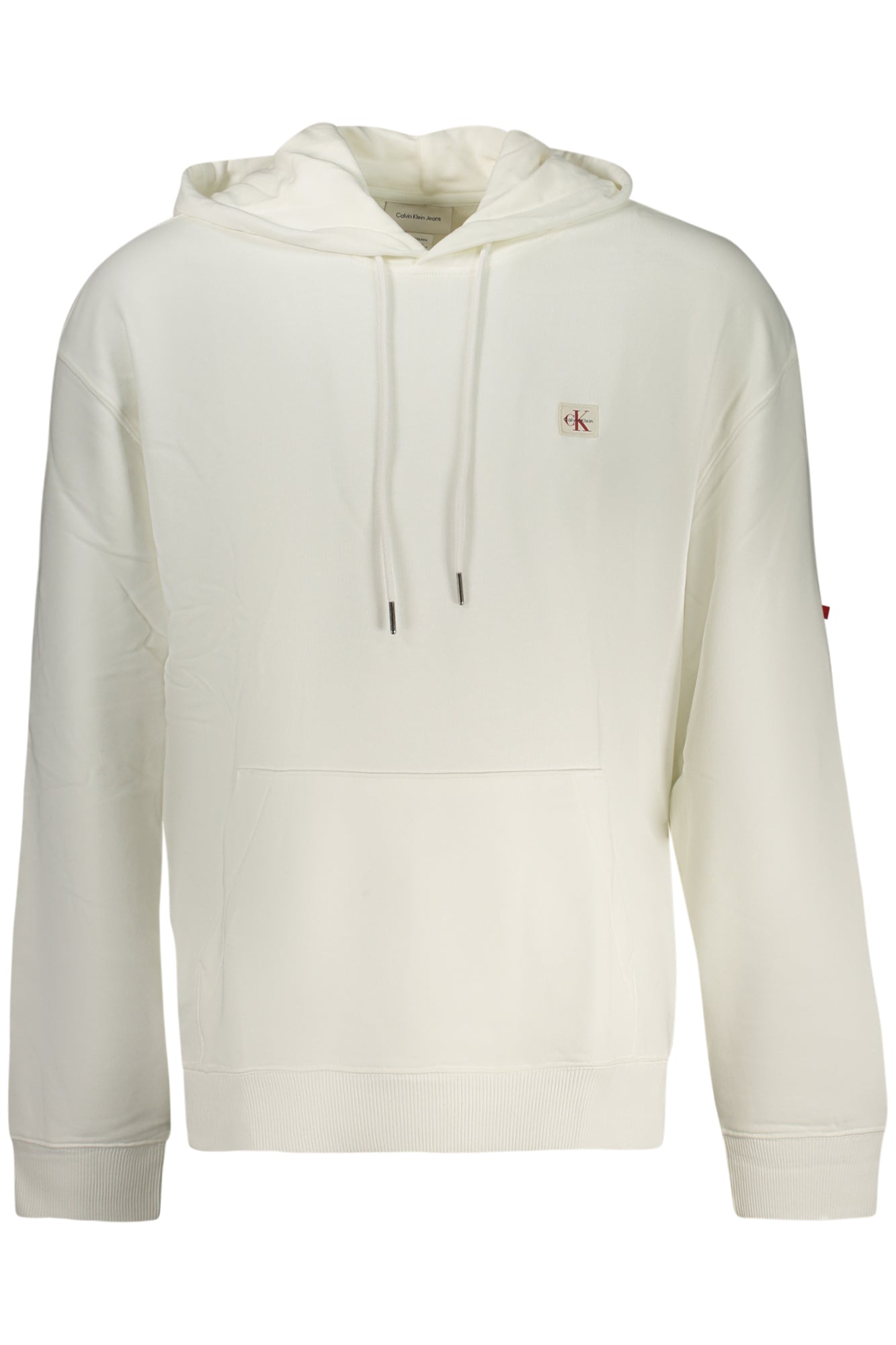 Hoodie Calvin Klein (Bege/Marfim) – Sweatshirt com Capuz e Logótipo Discreto