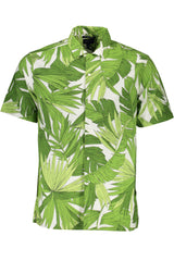 Polo GANT (Verde) – Polo de Manga Curta com Estampado Tropical