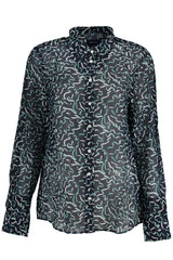 Camisa GANT (Preto/Azul) – Camisa de Manga Comprida com Estampado Moderno