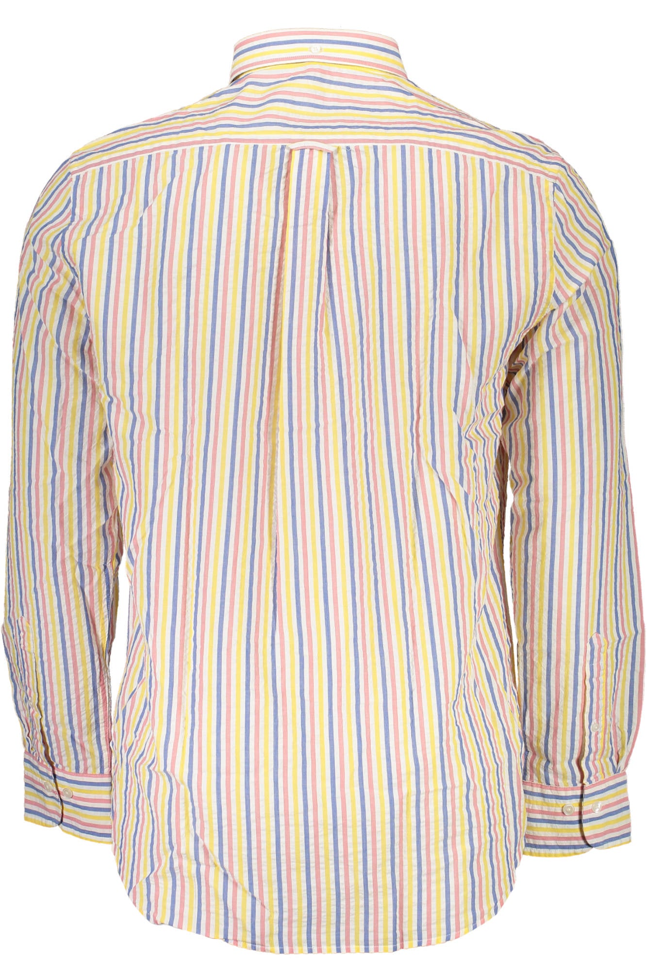 Camisa GANT (Amarelo, Azul e Branco) – Camisa de Manga Comprida às Riscas Verticais