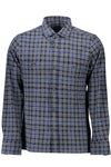 Camisa GANT (Azul) – Camisa de Manga Comprida com Padrão Xadrez