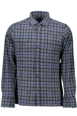 Camisa GANT (Azul) – Camisa de Manga Comprida com Padrão Xadrez