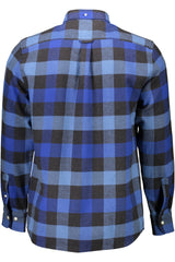 Camisa GANT (Azul e Preto) – Camisa Masculina de Manga Comprida aos Quadrados