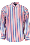 Camisa GANT (Azul, Rosa e Branco) – Camisa de Manga Comprida às Riscas