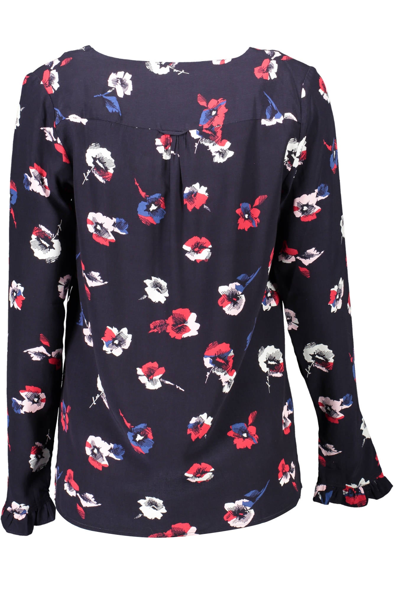Blusa GANT (Azul Escuro) – Blusa Feminina com Estampado Floral e Manga Comprida