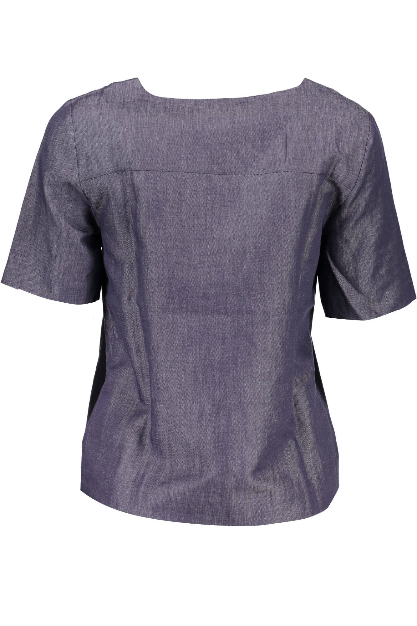 Blusa GANT (Azul) – Blusa Feminina de Manga Curta com Estilo Elegante